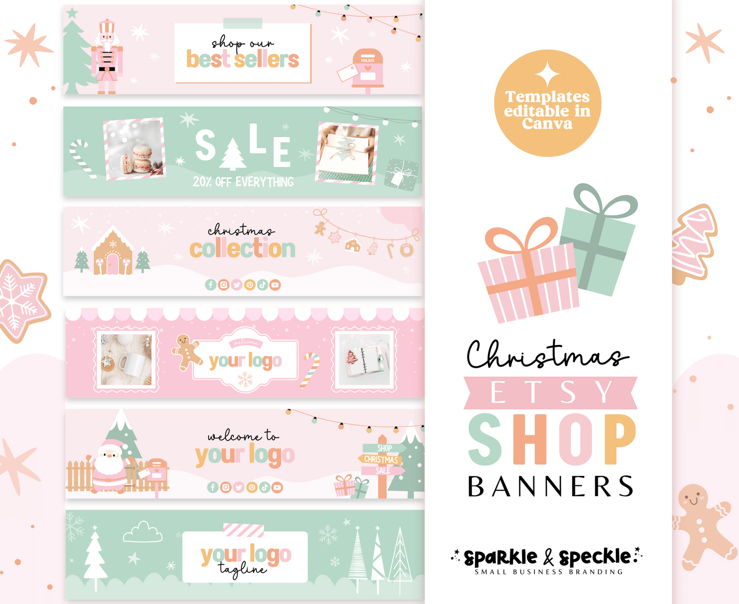 Christmas Etsy Shop Banners