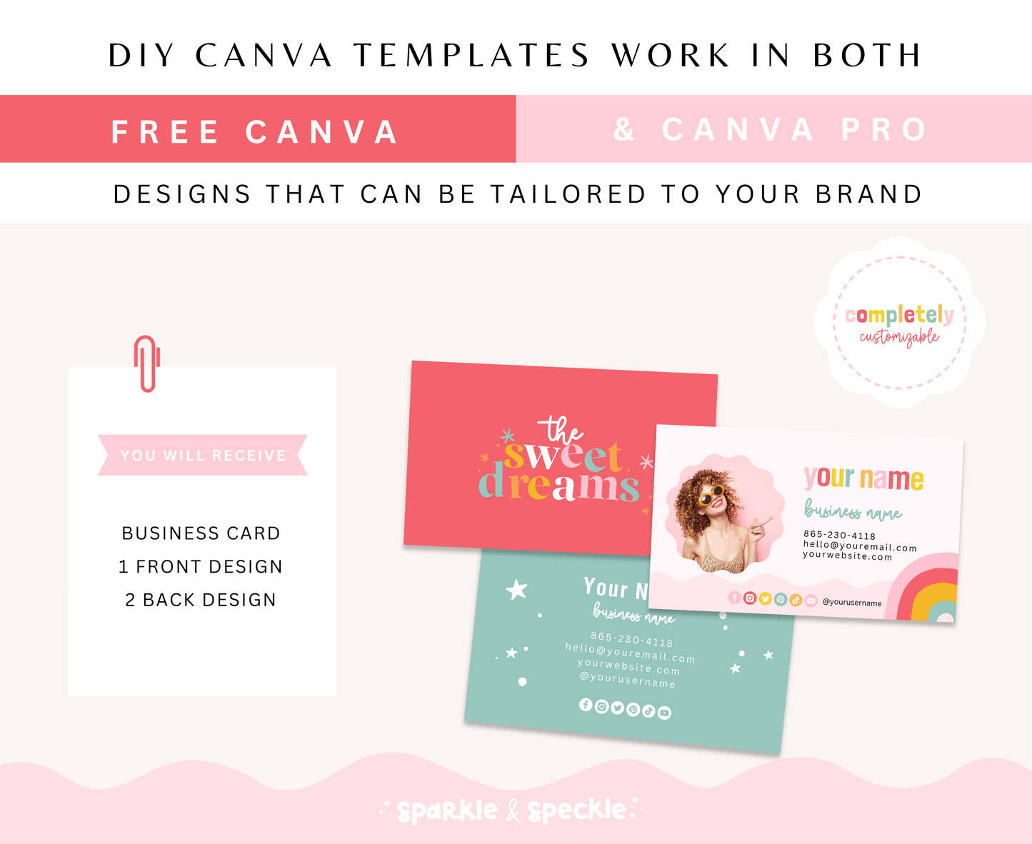 Sweet Dreams Business Card Template
