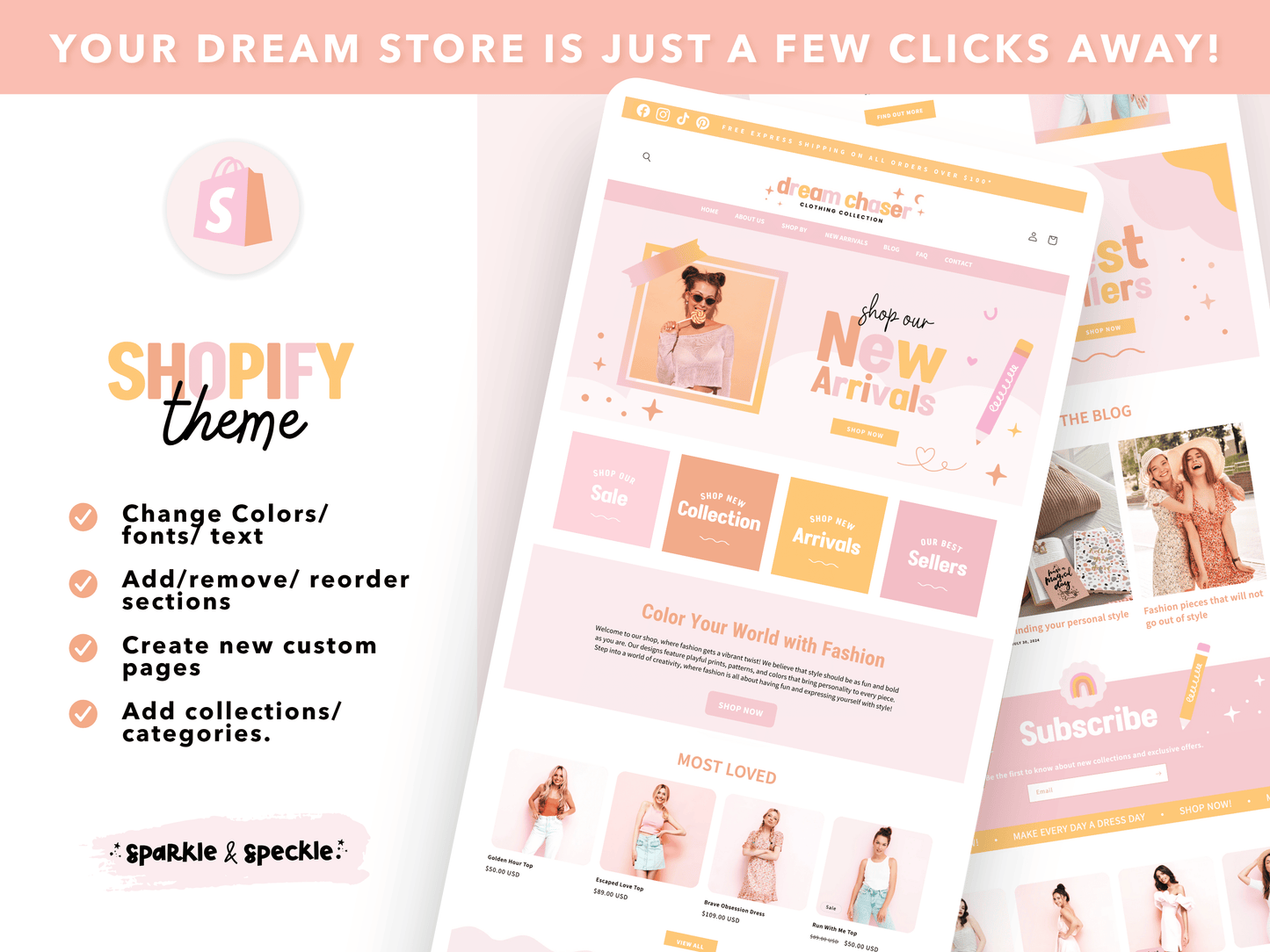 Dream Chaser Colorful Shopify Theme