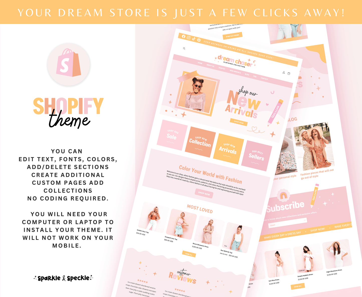 Dream Chaser Colorful Shopify Theme