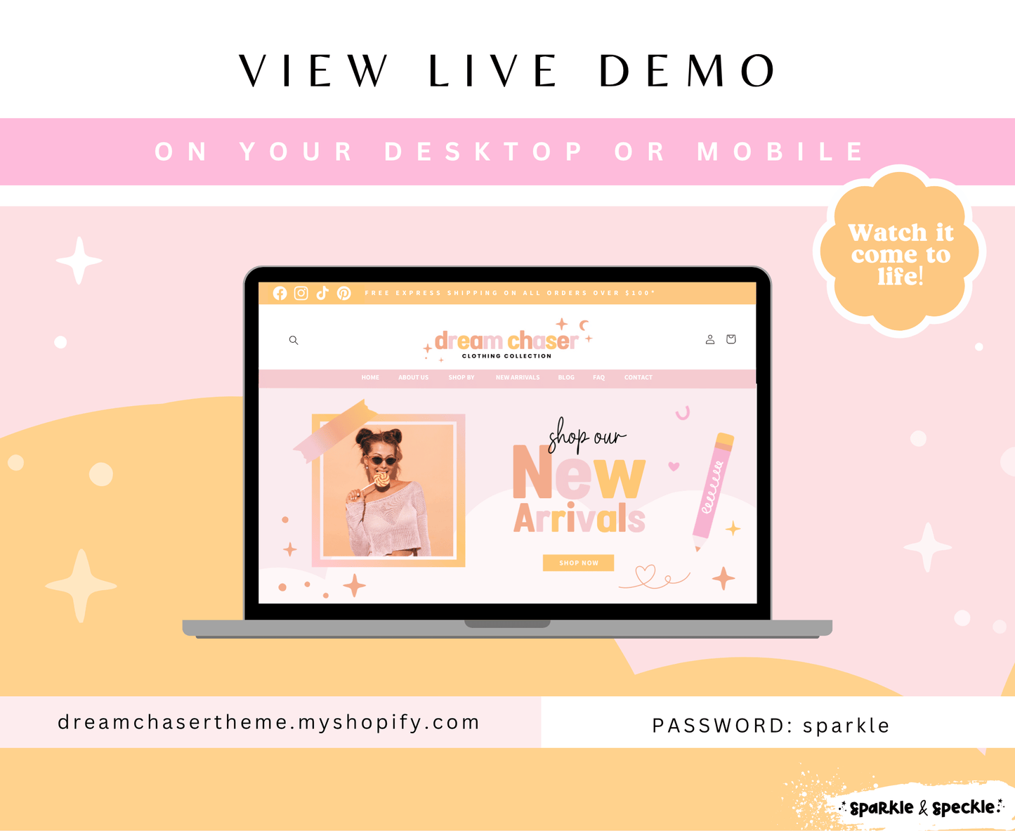 Dream Chaser Colorful Shopify Theme