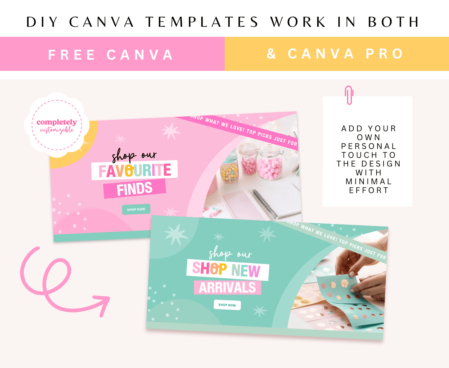 Hello Gorgeous Shopify Store Banners