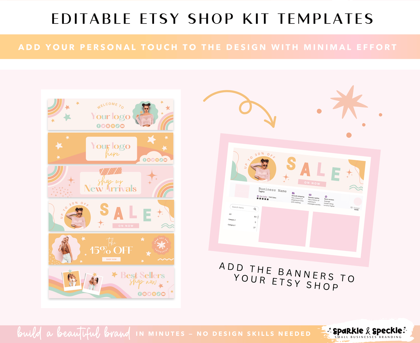Ashley Monroe Etsy Shop Kit Templates