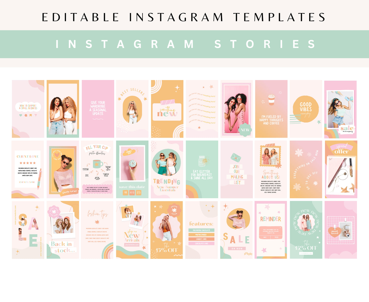ASHLEY MONROE INSTAGRAM BUNDLE TEMPLATES
