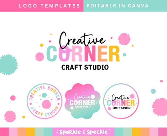 Playful Party Logo Design Template