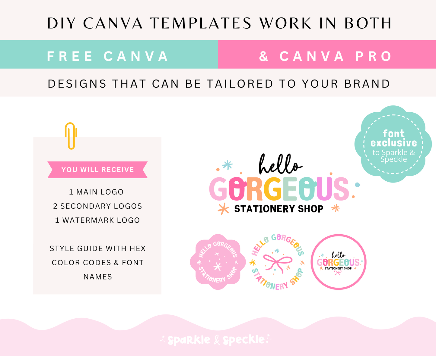 Hello Gorgeous Logo Template