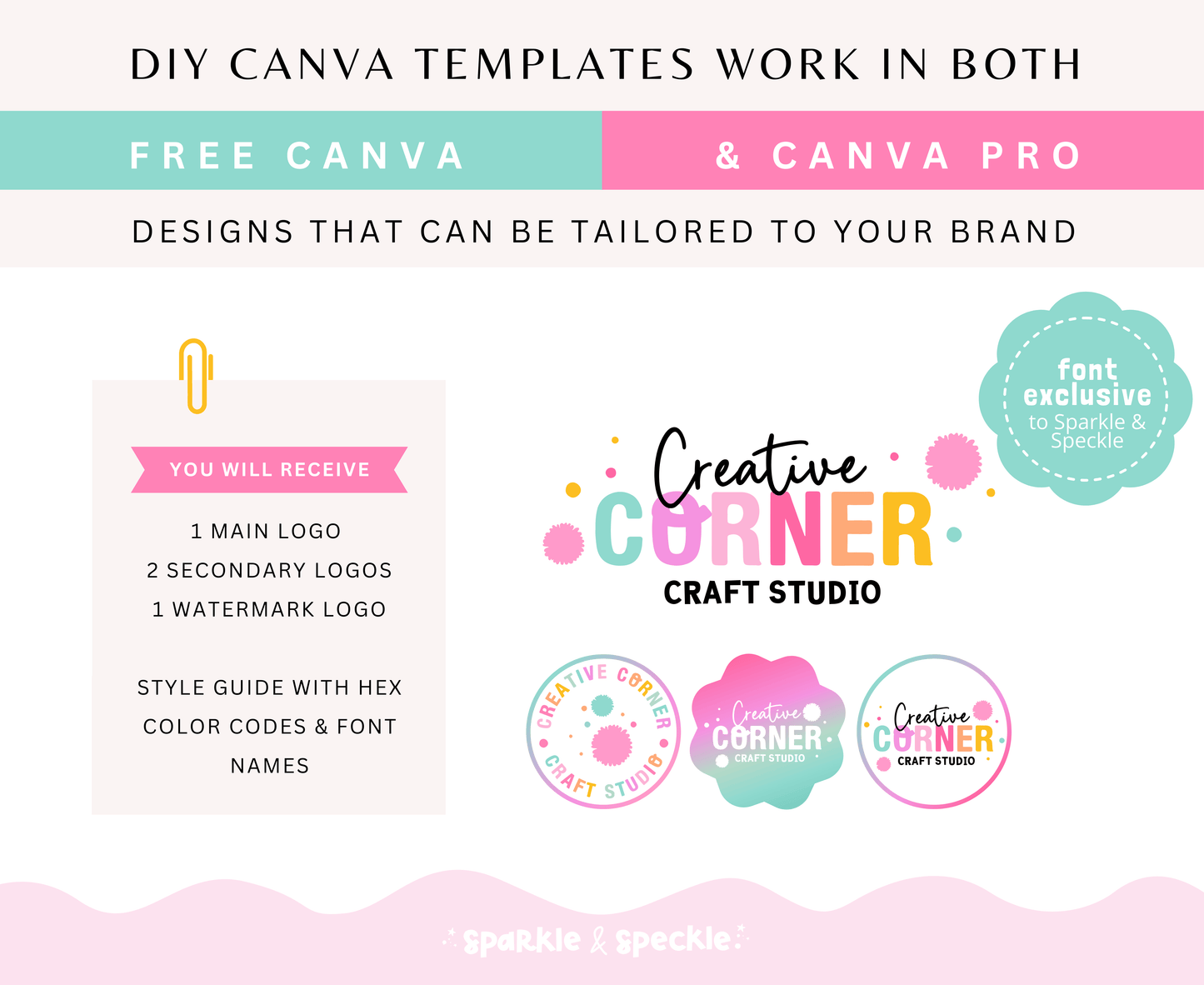 Playful Party Logo Design Template