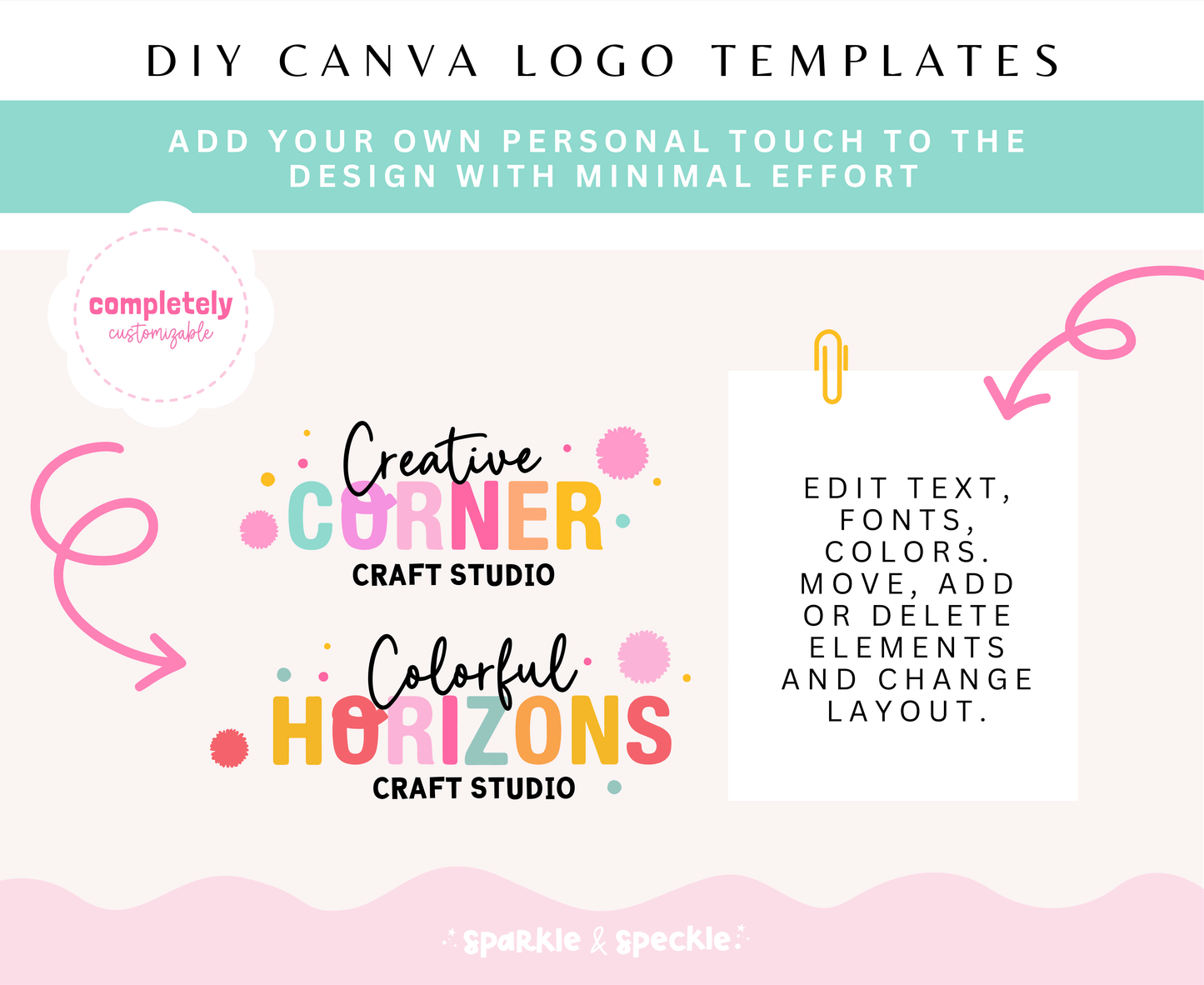 Playful Party Logo Design Template