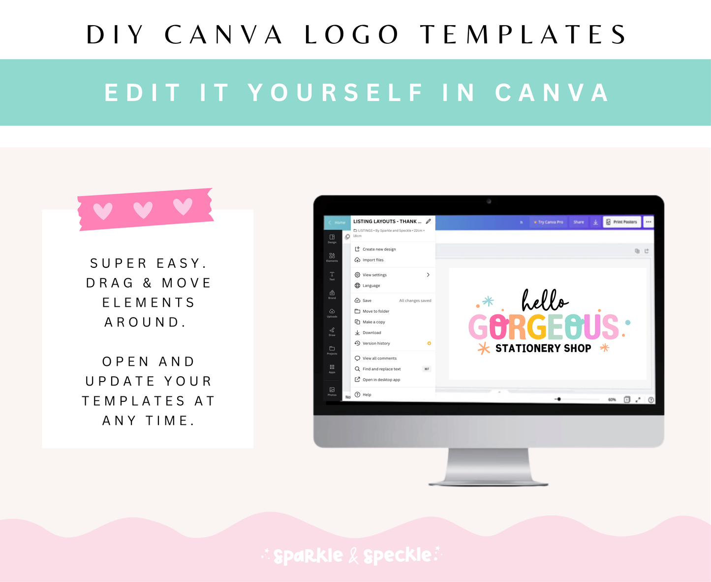 Hello Gorgeous Logo Template
