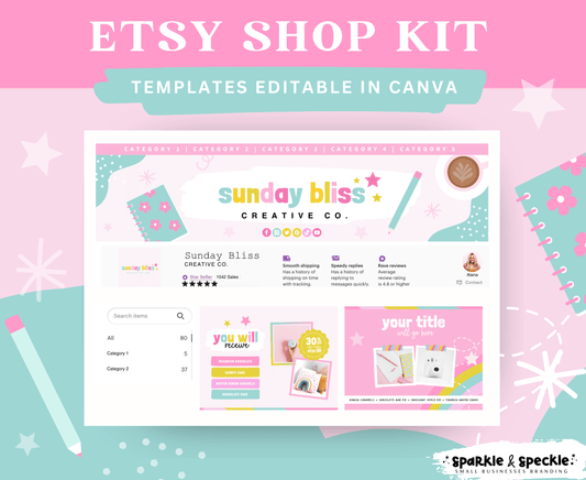 Sunday Bliss Etsy Shop Templates