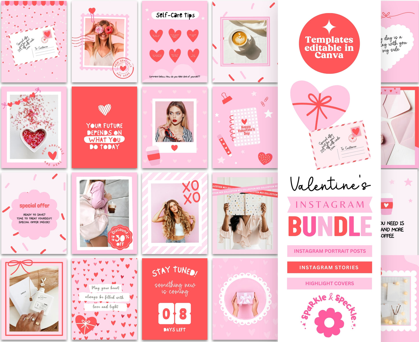 Valentine Instagram Bundle Templates