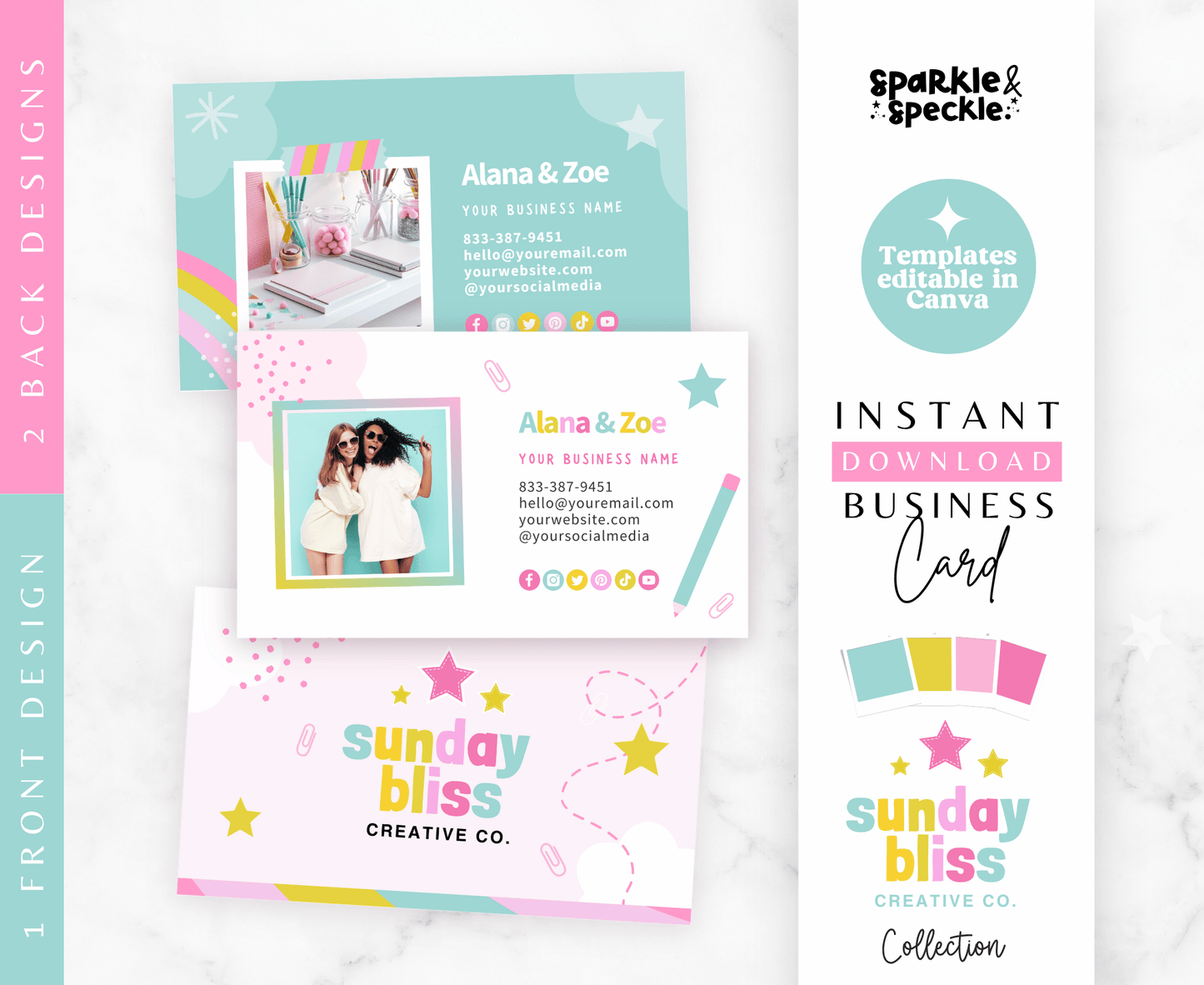 Sunday Bliss Business Card Template