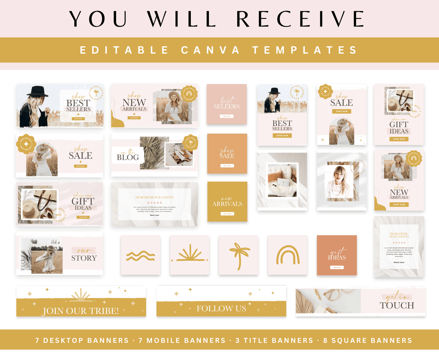 Boho Crush Shopify Store Banners