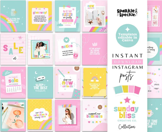 Sunday Bliss Instagram Post Templates