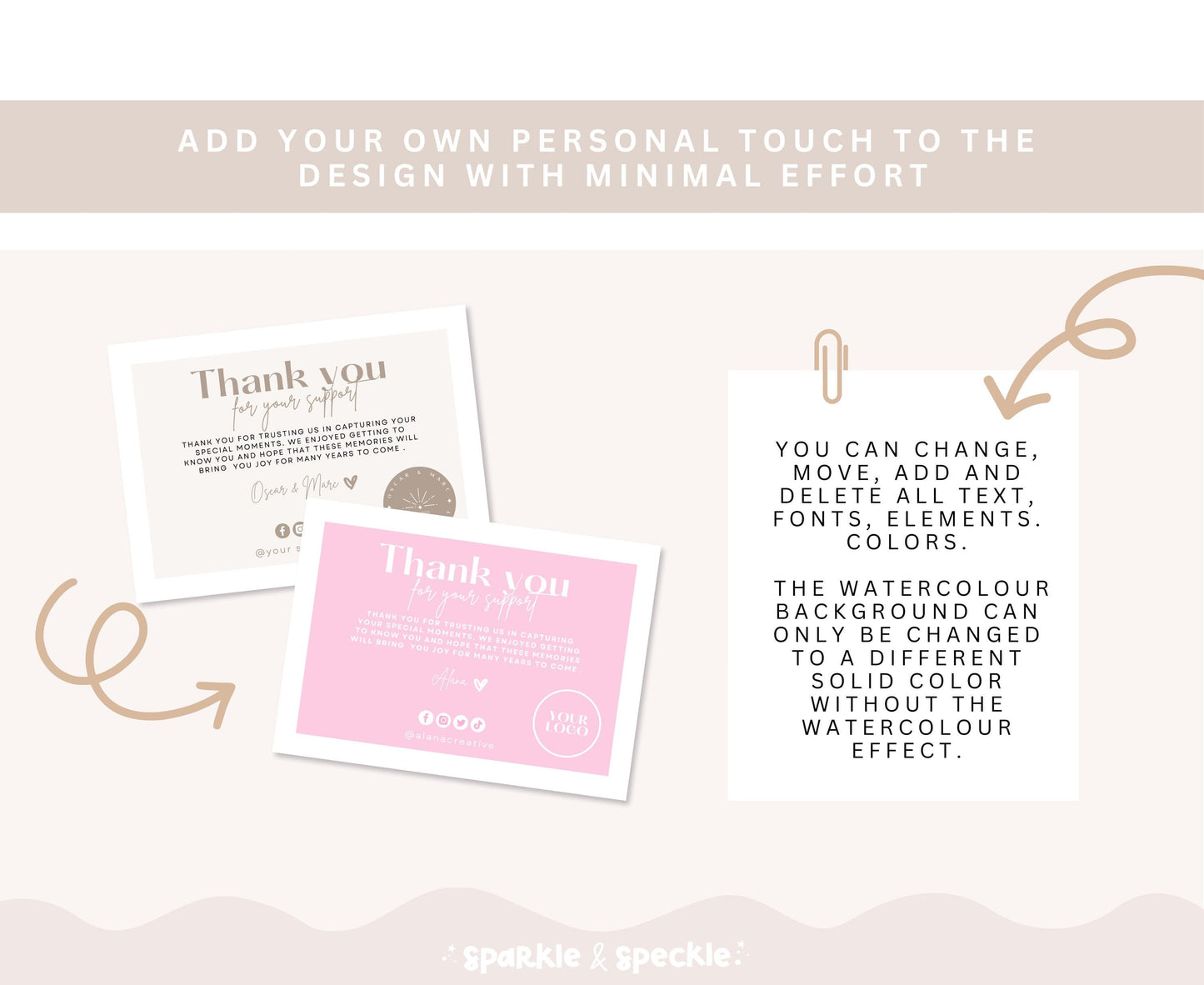 OSCAR & MARC THANK YOU CARD TEMPLATE