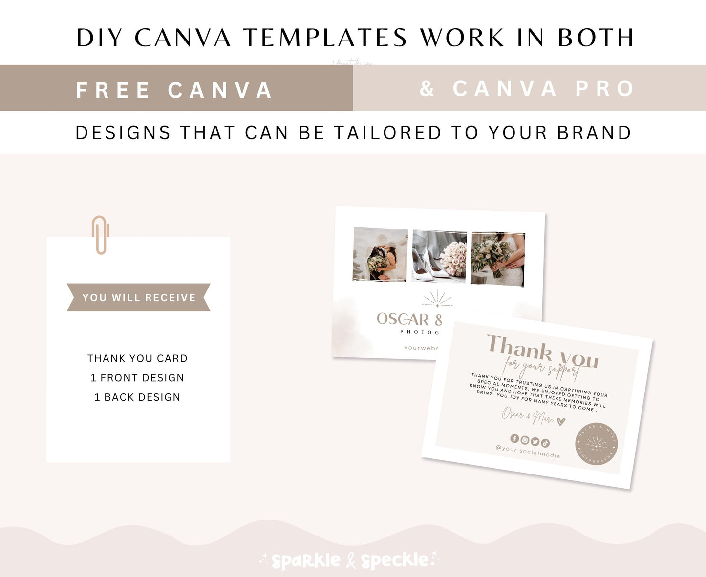 OSCAR & MARC THANK YOU CARD TEMPLATE