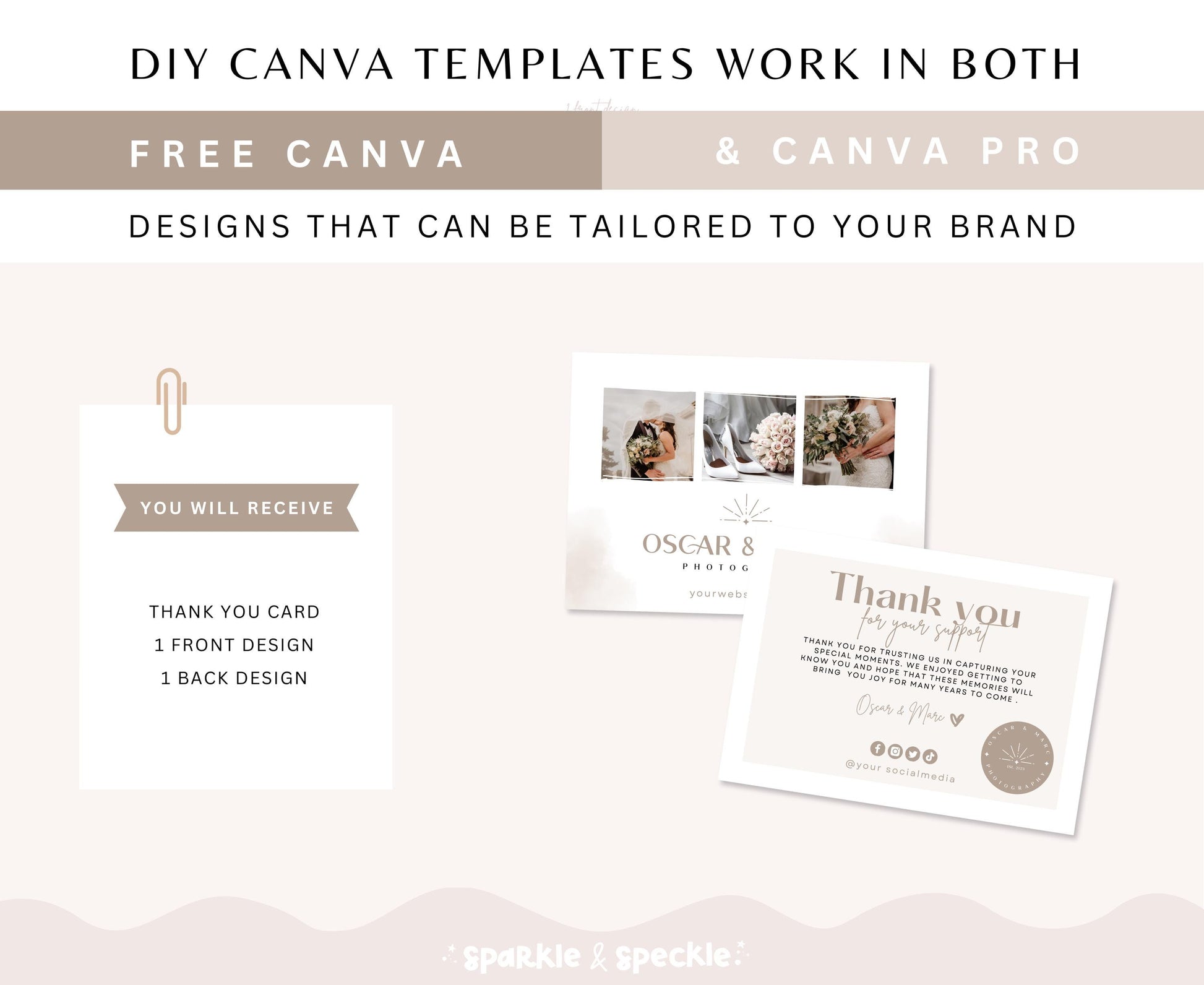 OSCAR & MARC THANK YOU CARD TEMPLATE