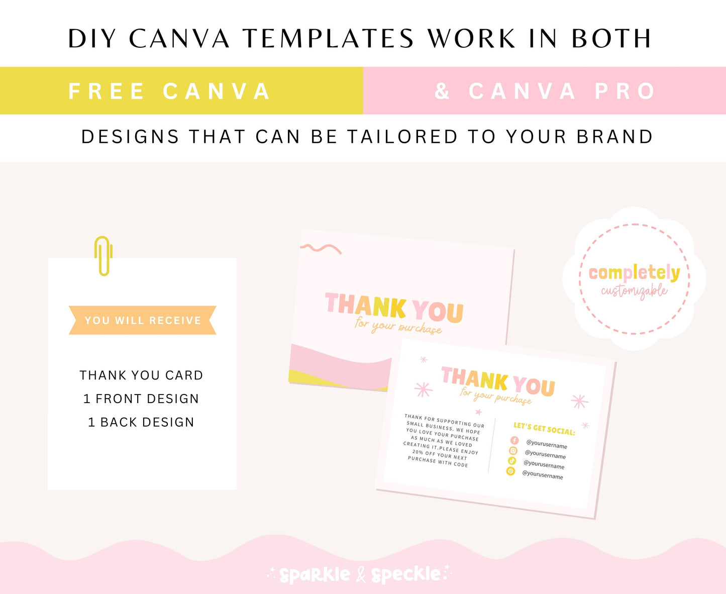 LUCKY CHARM THANK YOU CARD TEMPLATE