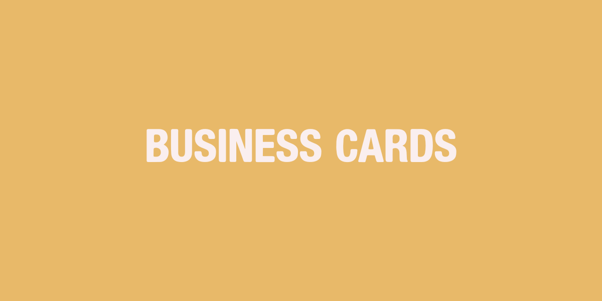 BUSINESS CARDS