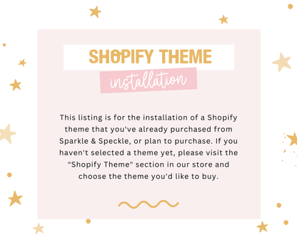 Shopify Theme Installation