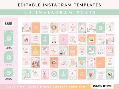 Playful Christmas Instagram Bundle Templates