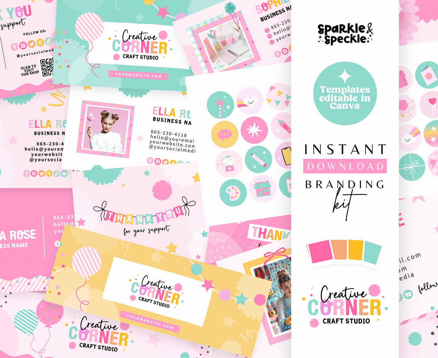 CREATIVE CORNER BUSINESS BRANDING KIT TEMPLATES