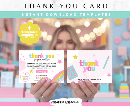 Sunday Bliss Thank You Card Template