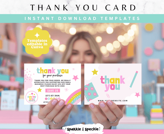 Sunday Bliss Thank You Card Template