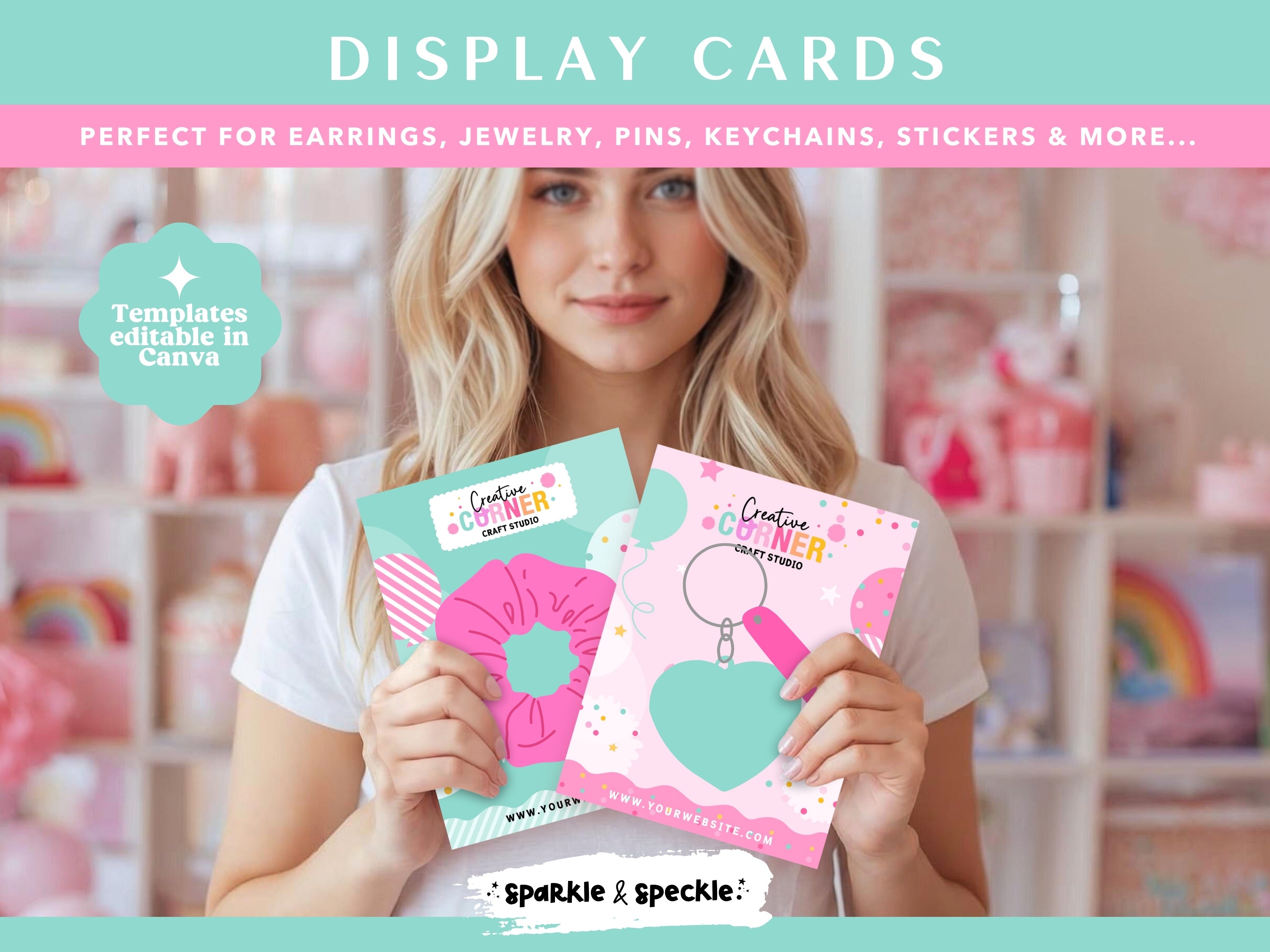Party Product Display Cards Templates