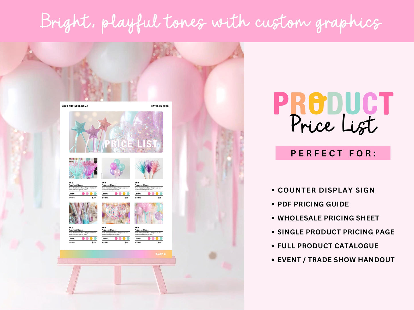 Party Price Guide Template