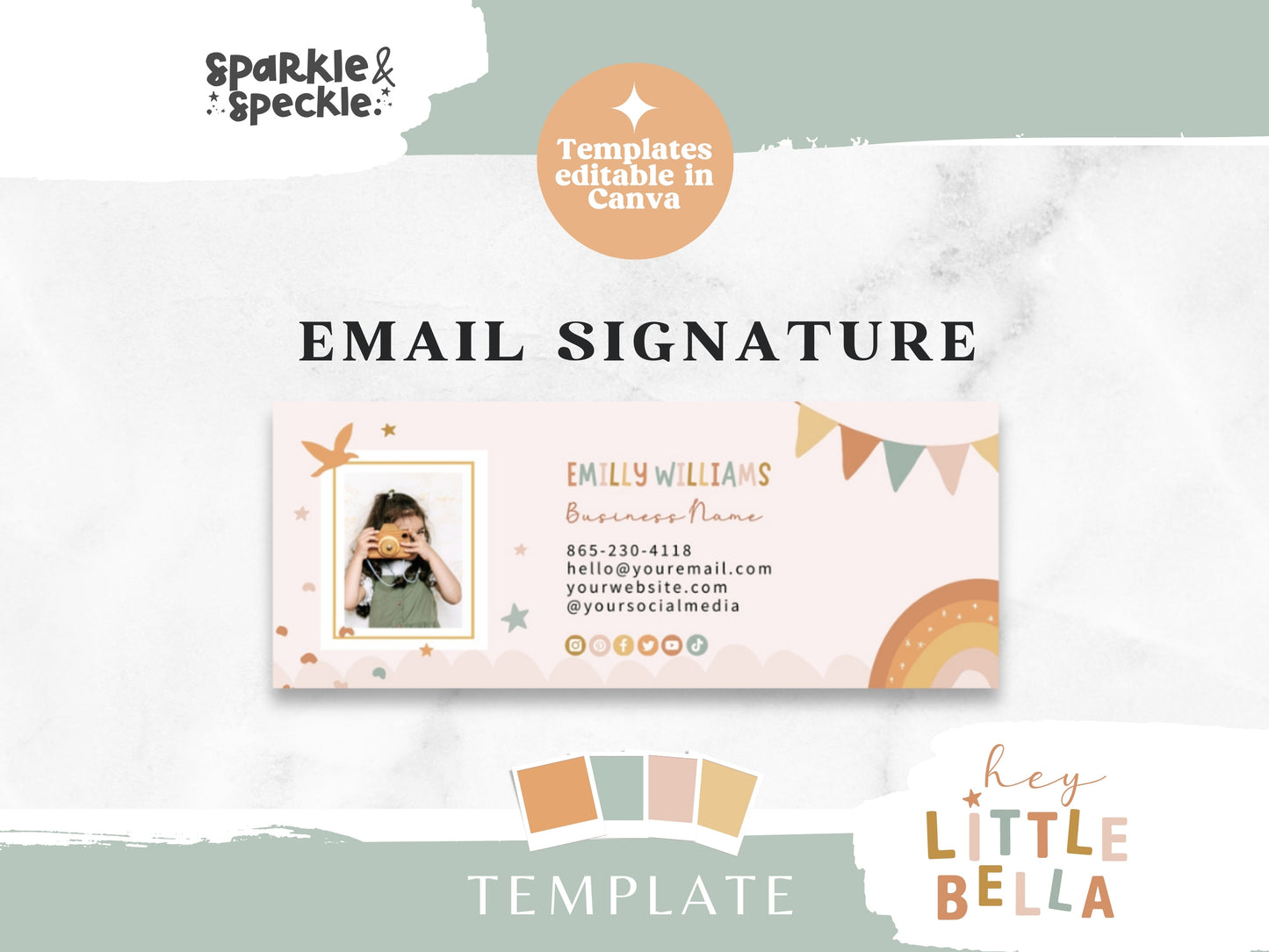 Earthy Email Signature Template