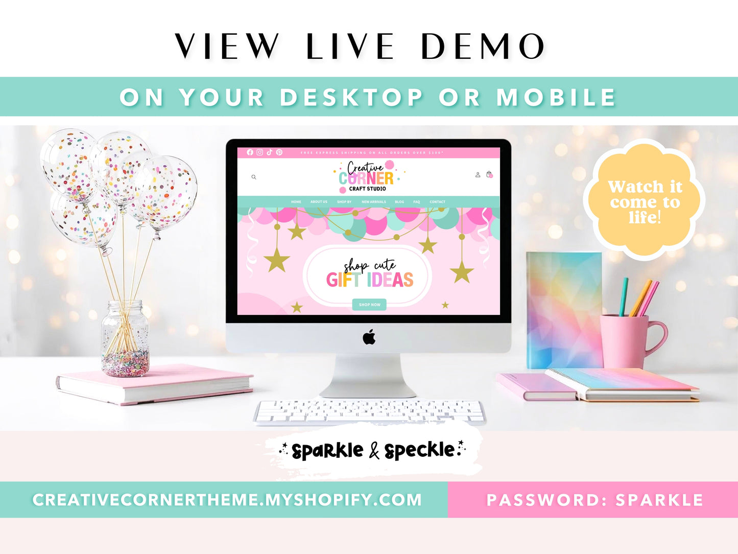 Party Shopify Theme for Invitations Decorations, Balloon Supplies