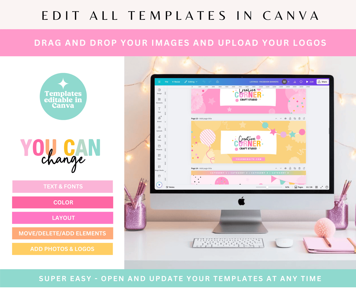 CREATIVE CORNER BUSINESS BRANDING KIT TEMPLATES