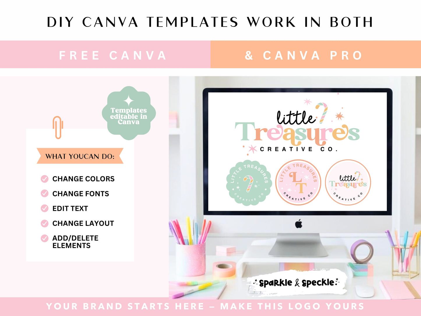 Colorful Christmas Logo Template