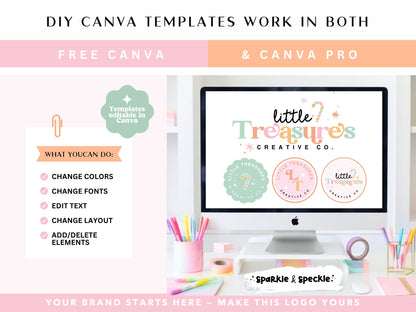 Colorful Christmas Logo Template