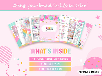 Party Business Price Guide Template