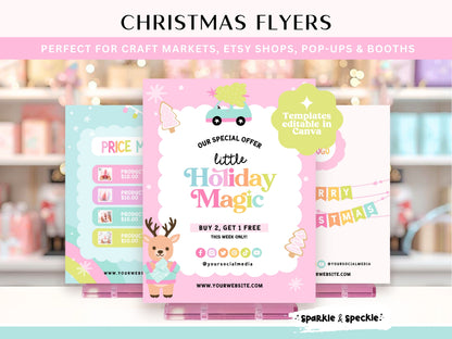 Pastel Christmas Flyer Bundle