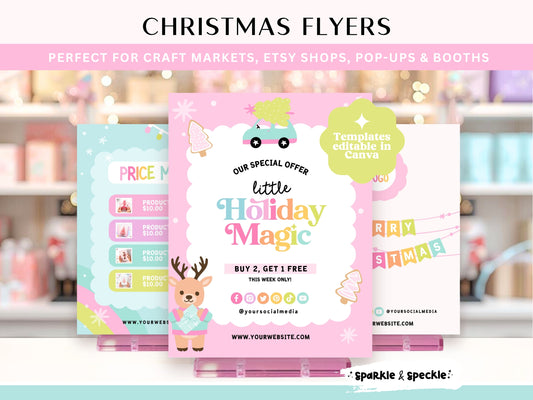 Pastel Christmas Flyer Bundle