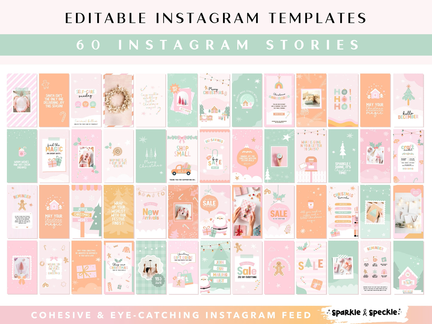 Playful Christmas Instagram Bundle Templates