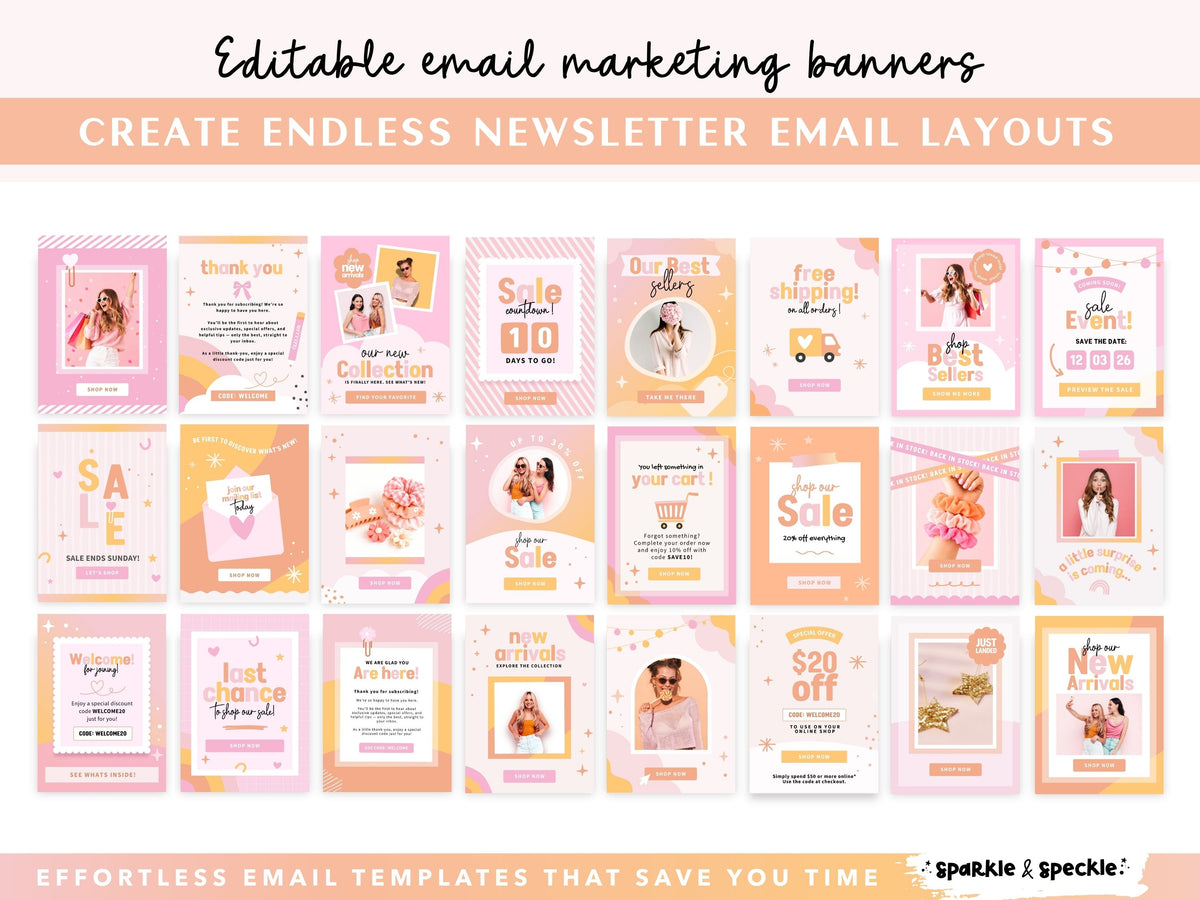 Playful Fashion Email Marketing Templates