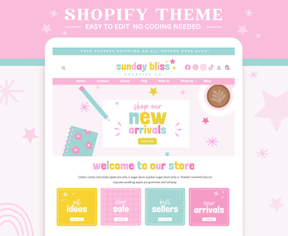 SUNDAY BLISS COLORFUL SHOPIFY THEME