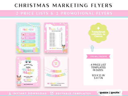 Pastel Christmas Flyer Bundle