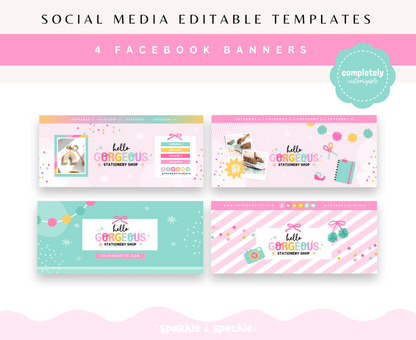 HELLO GORGEOUS SOCIAL MEDIA BANNERS