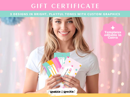 Craft Gift Voucher Template