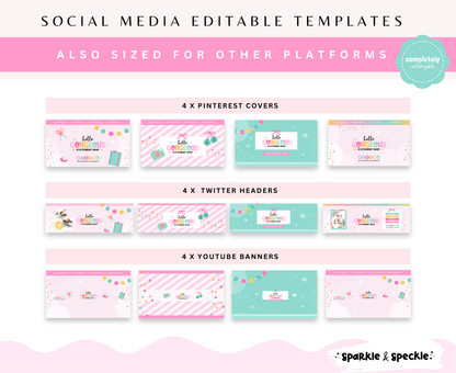 HELLO GORGEOUS SOCIAL MEDIA BANNERS