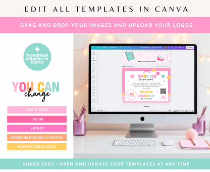 HELLO GORGEOUS THANK YOU CARD TEMPLATE