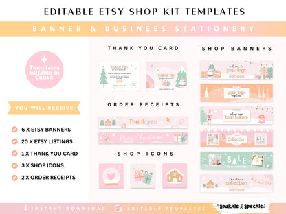 Playful Christmas Etsy Shop Kit
