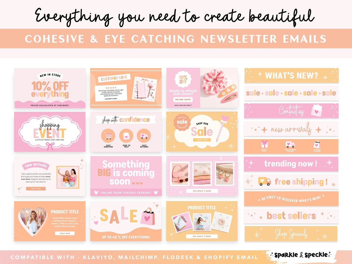 Playful Fashion Email Marketing Templates
