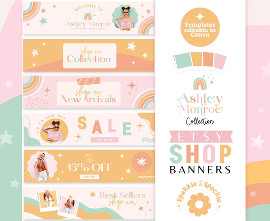 ASHLEY MONROE ETSY SHOP BANNERS