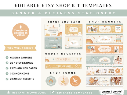 Kids Boutique Etsy Shop Kit